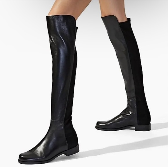 Stuart Weitzman Shoes - ❌SOLD❌🎉2X Host Pick🎉🎉 Stuart Weitzman 5050 Mixed Media Leather Tall Knee